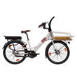 ELEKTRISCHES KOMPAKTES CARGO BIKE - FAMILIE 3 GESCHWINDIGKEIT WEISS