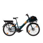 ELEKTRISCHES RACK BIKE - MISSIVE 7 SPEED DUCK BLUE + FRONTTASCHE
